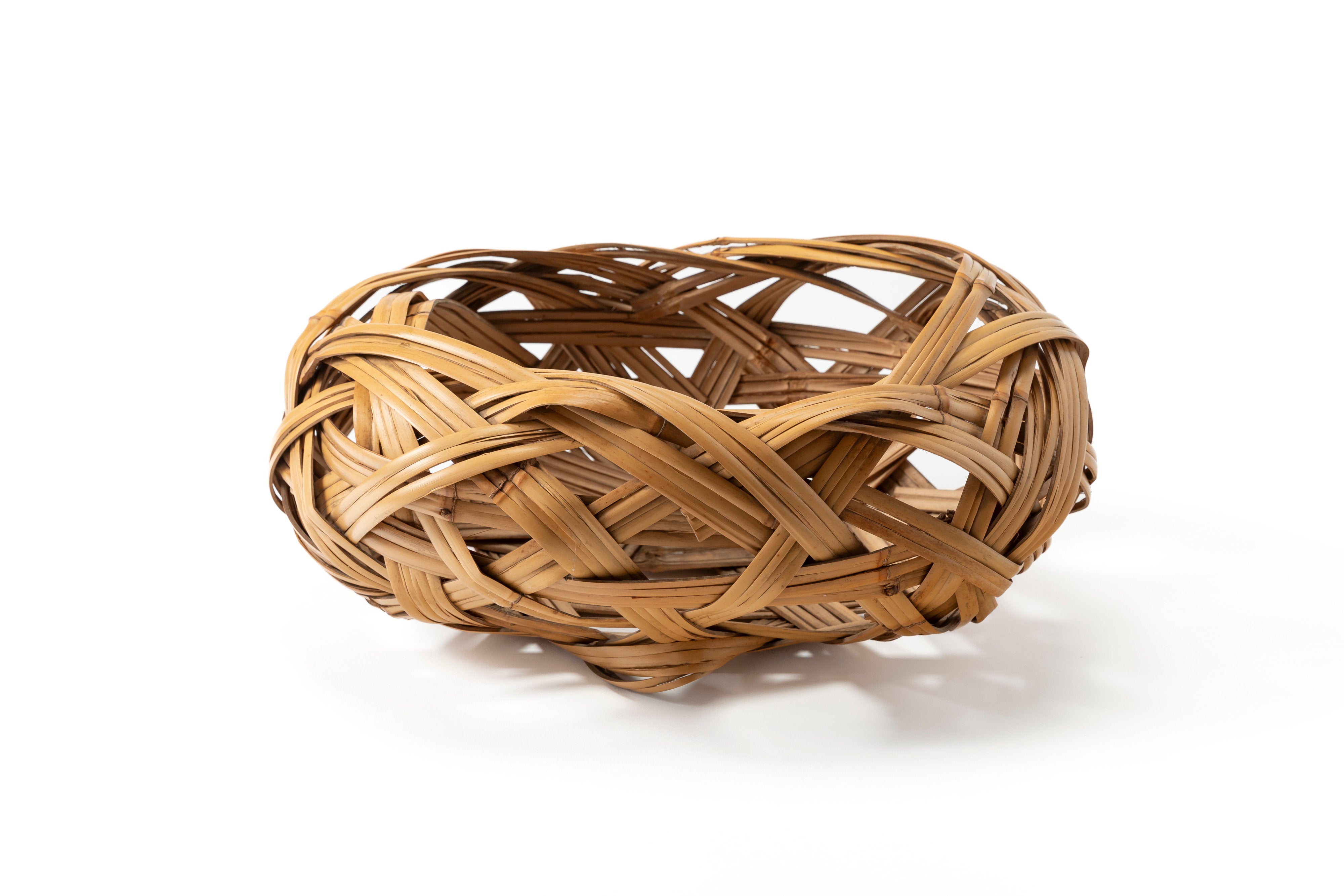 末村笙文 白錆竹繭形花籃 | 斎藤正光 監修