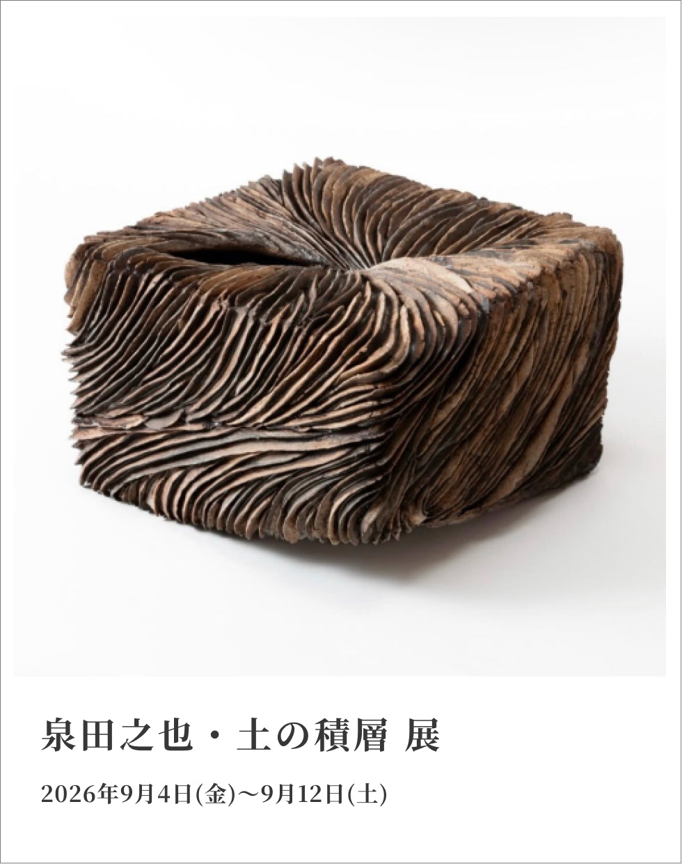 泉田之也・土の積層 展
