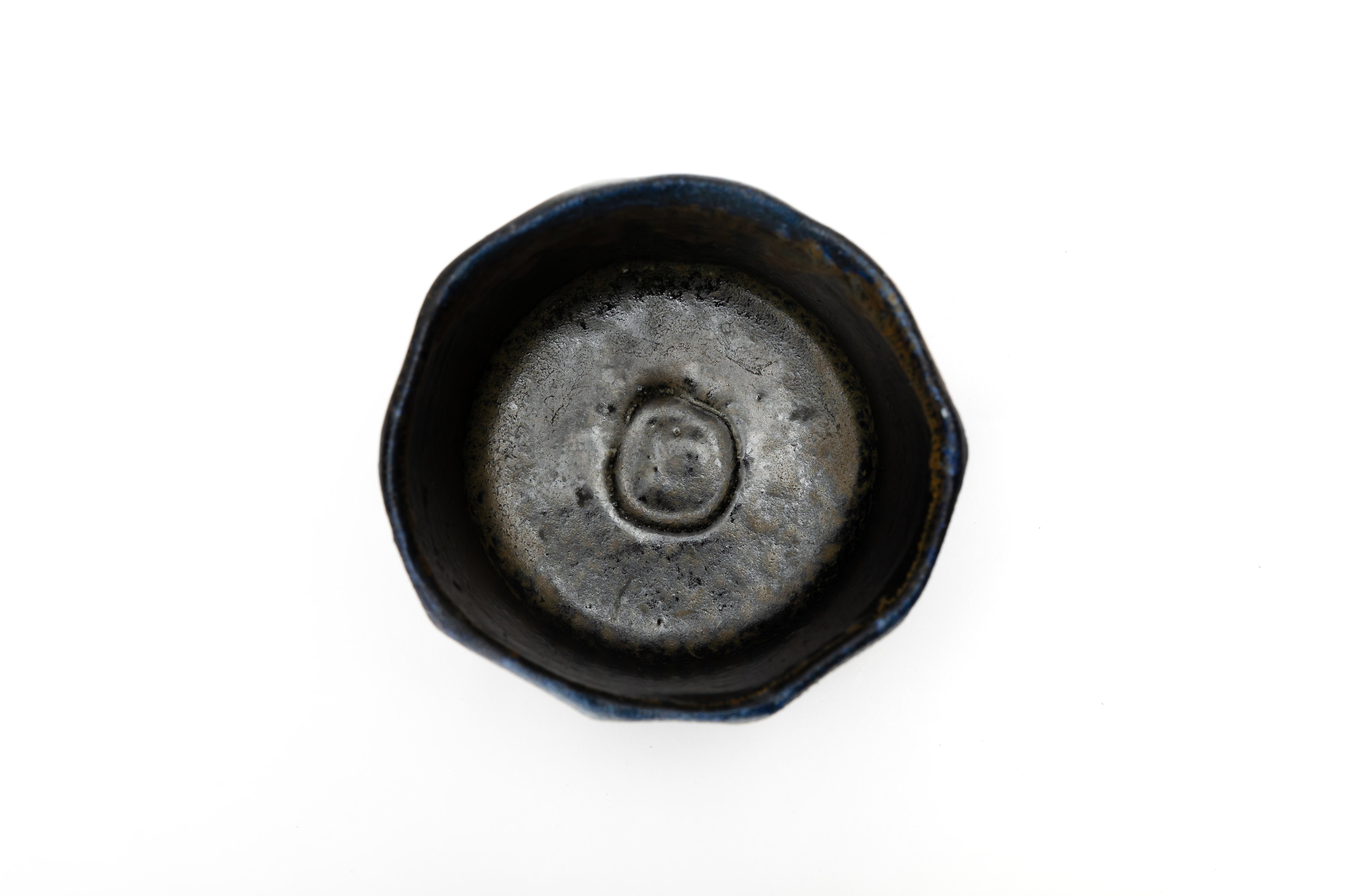 ryokuchaページ Blue and black tea bowl