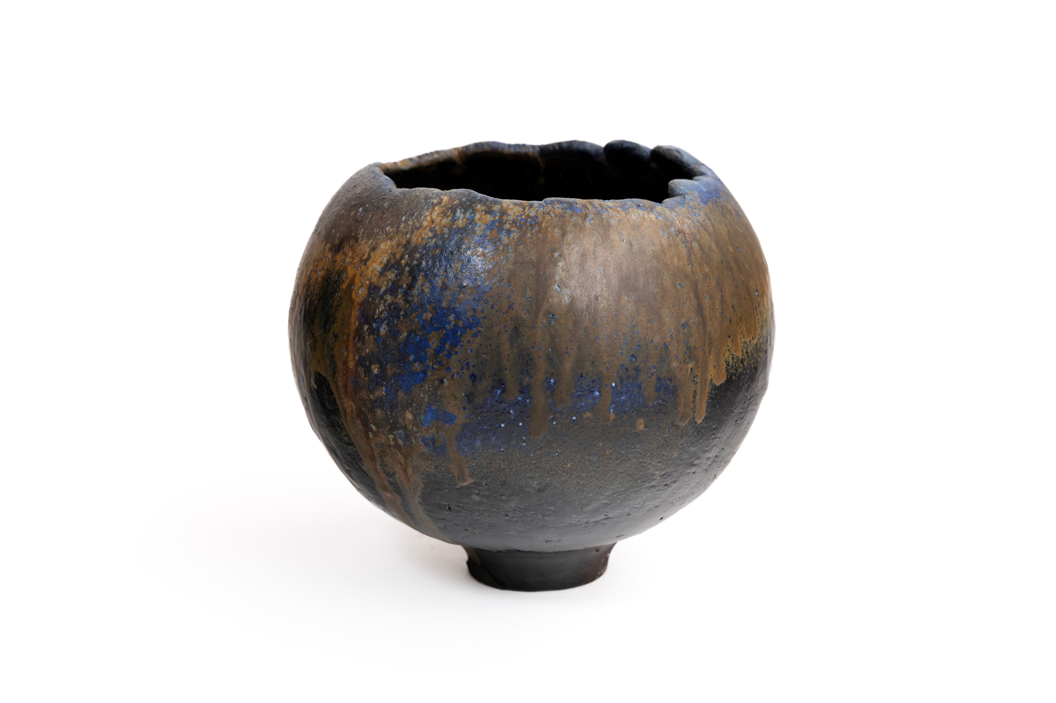蒼変黒丸鉢 | 後関 裕士