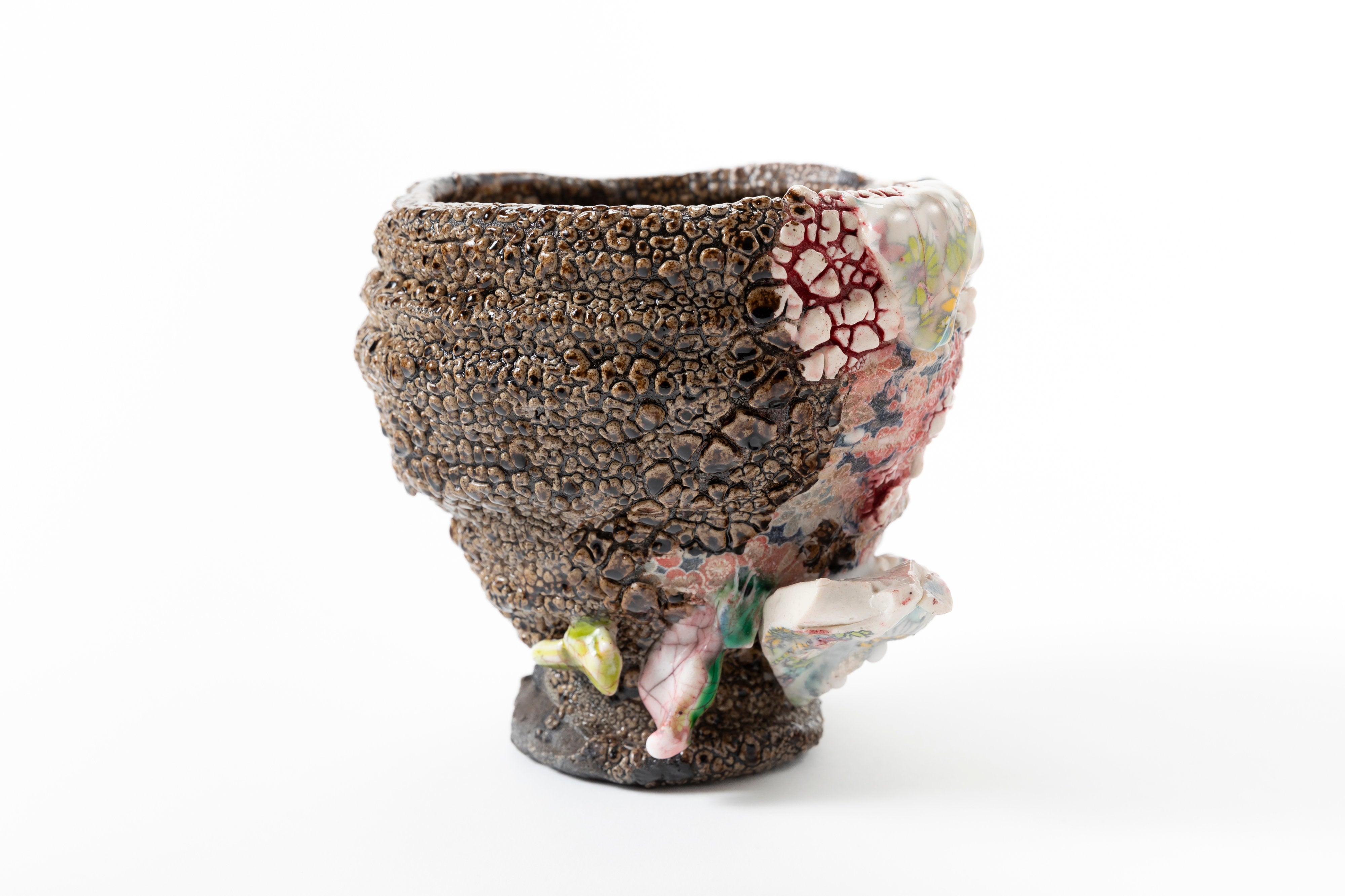 Karatsu Flower Painting　Tea Bowl | 氏家 昂大