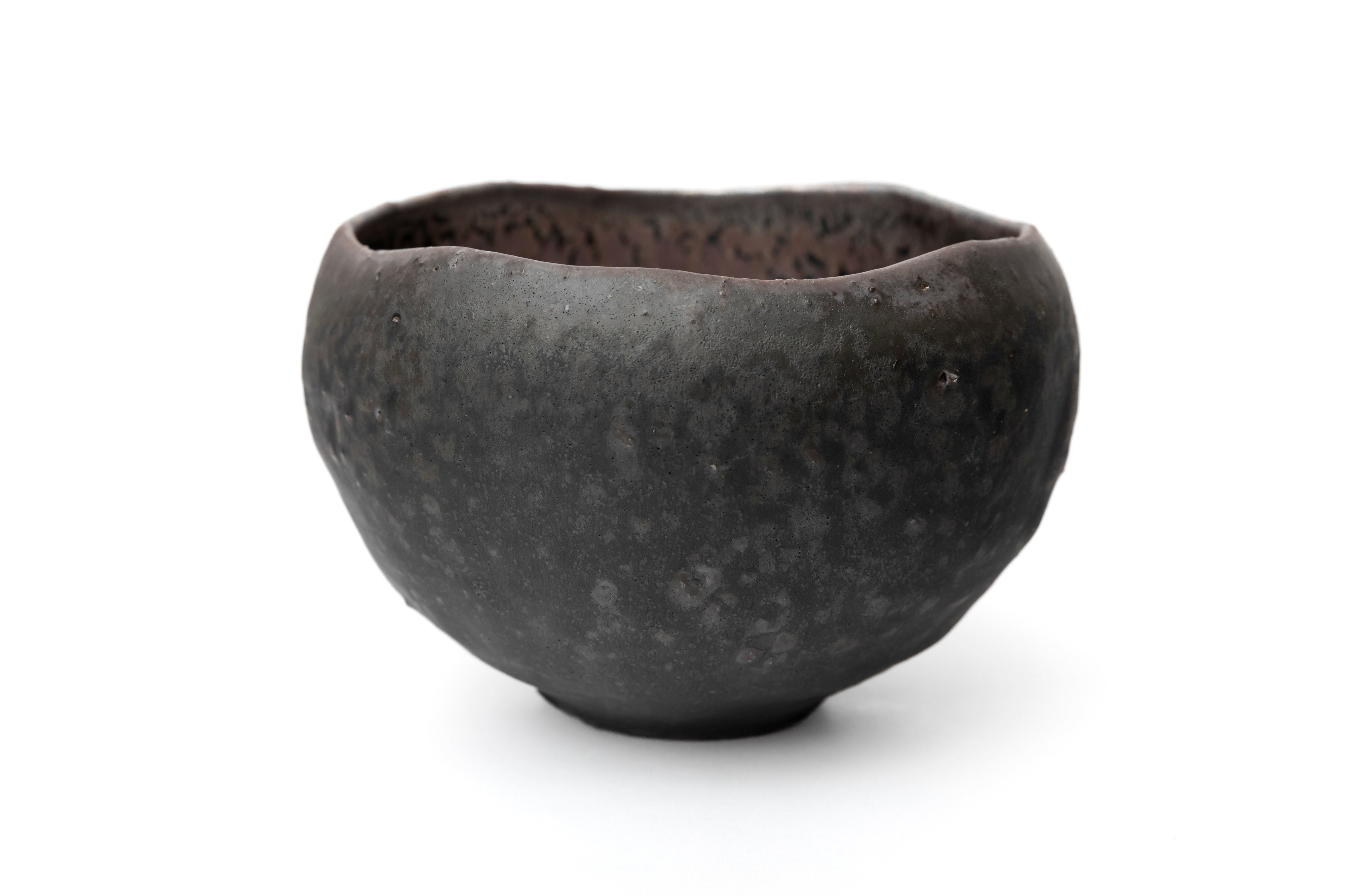 桃銀油滴煤黒茶盌 | 古谷 宣幸