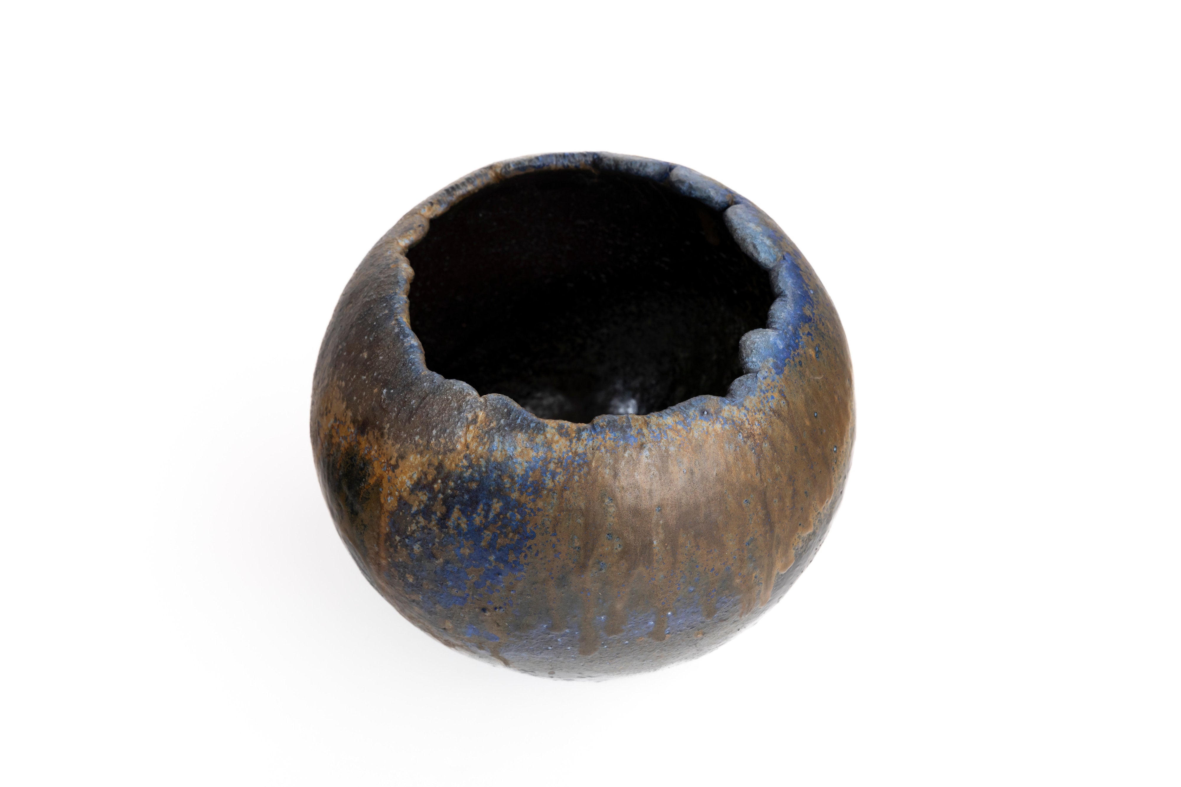 蒼変黒丸鉢 | 後関 裕士
