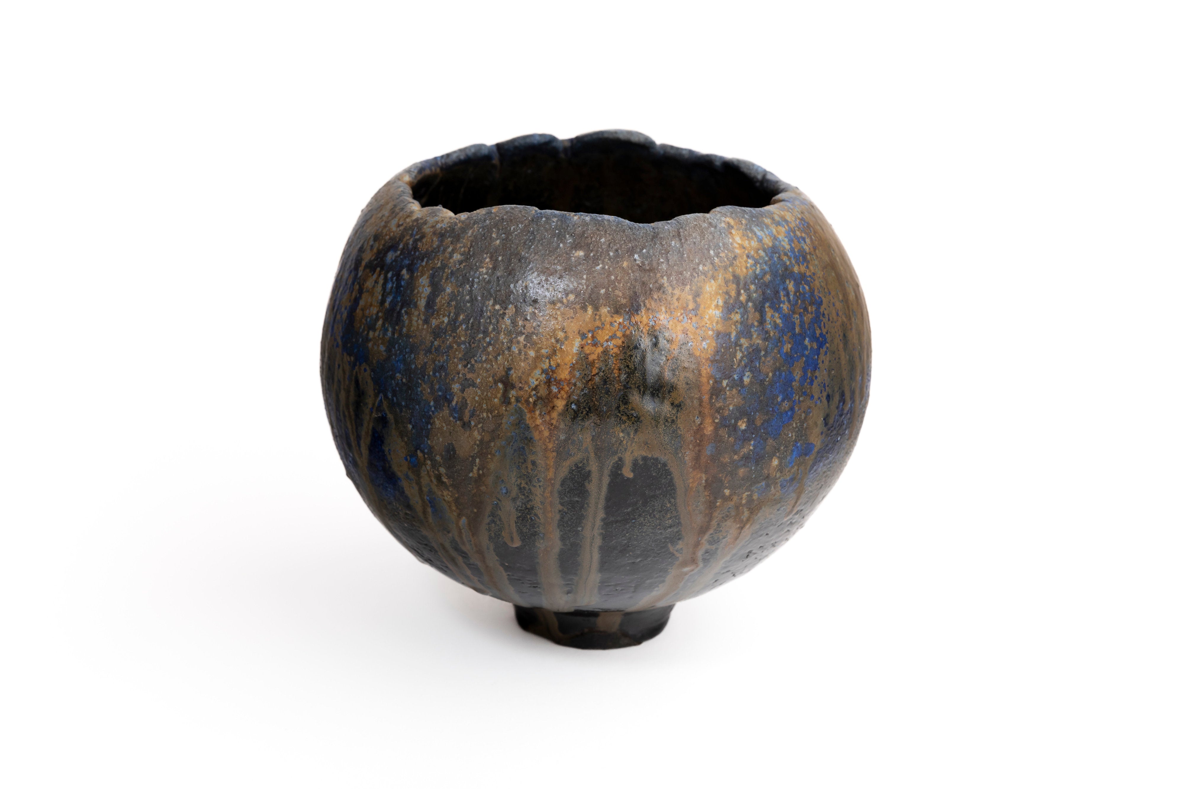 蒼変黒丸鉢 | 後関 裕士