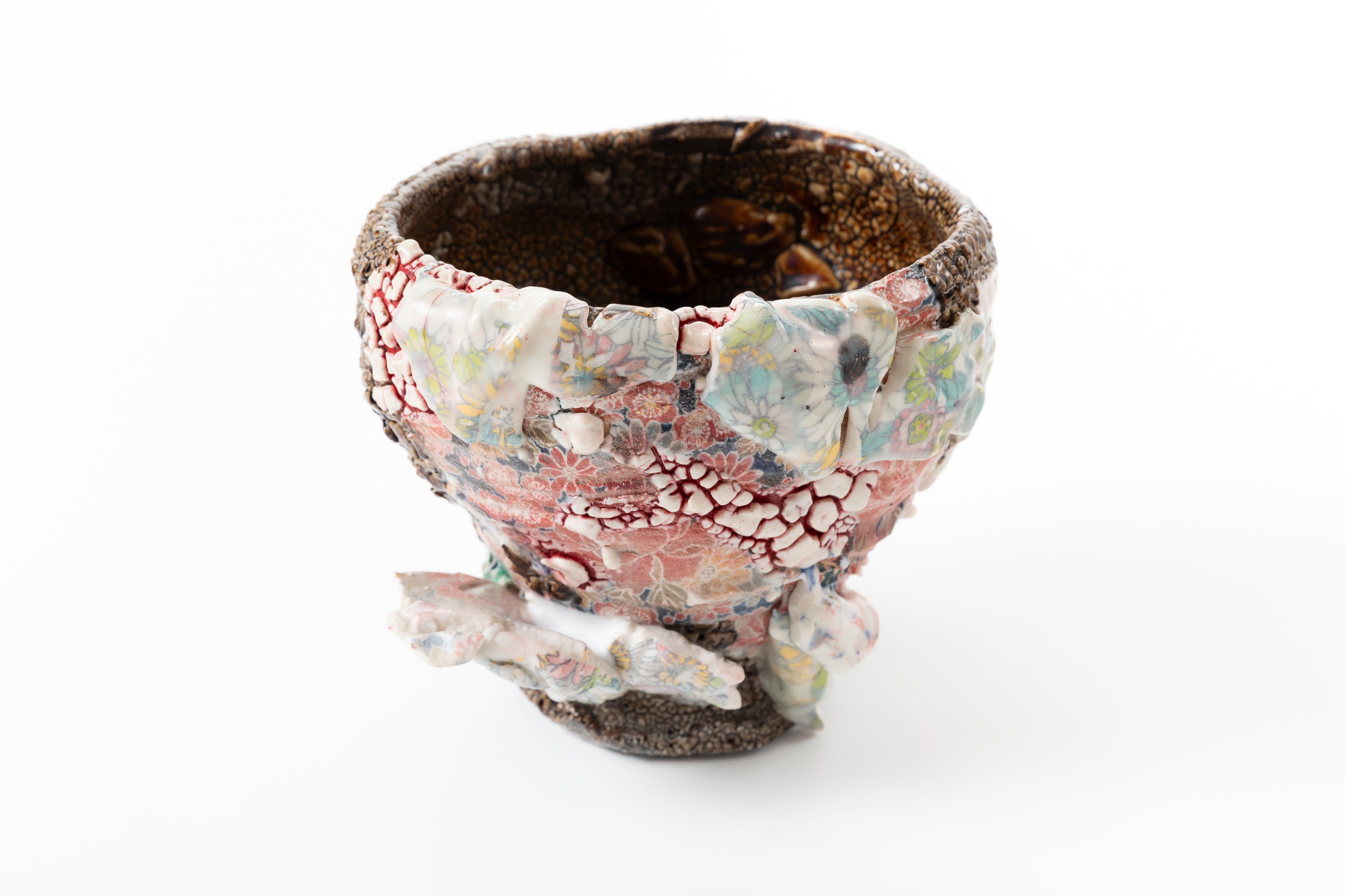 Karatsu Flower Painting　Tea Bowl | 氏家 昂大