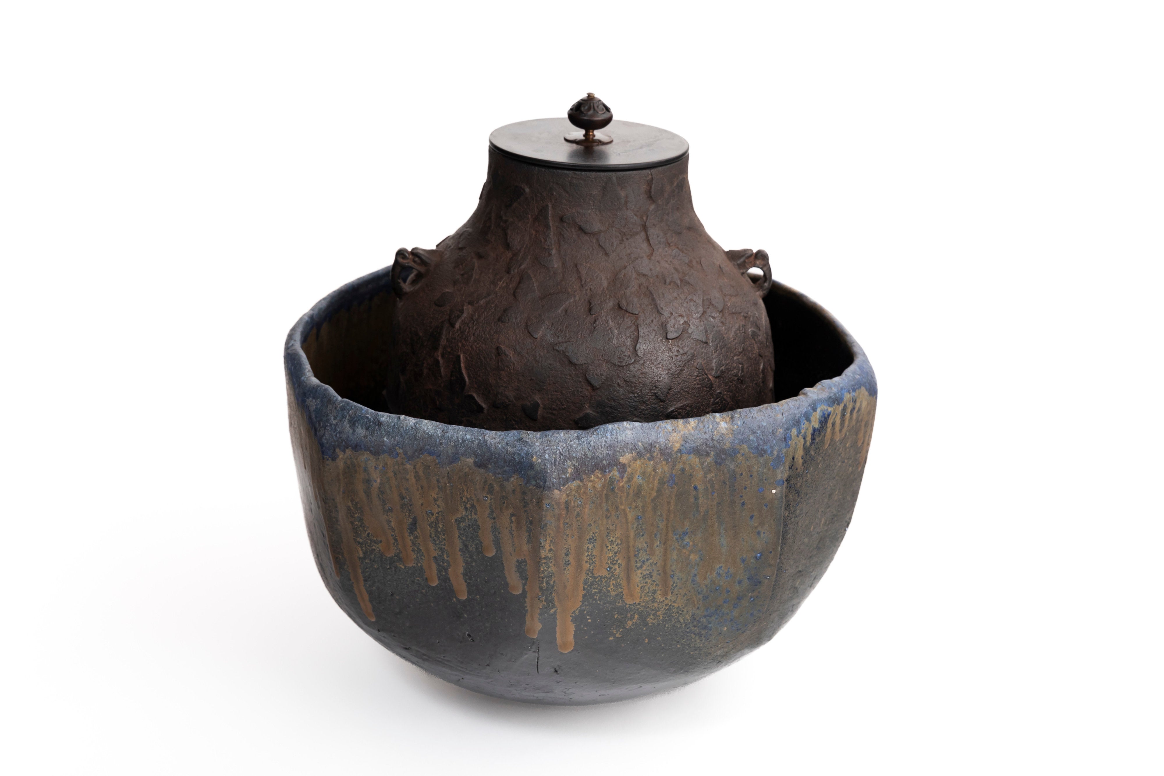 蒼変黒削大鉢 | 後関 裕士