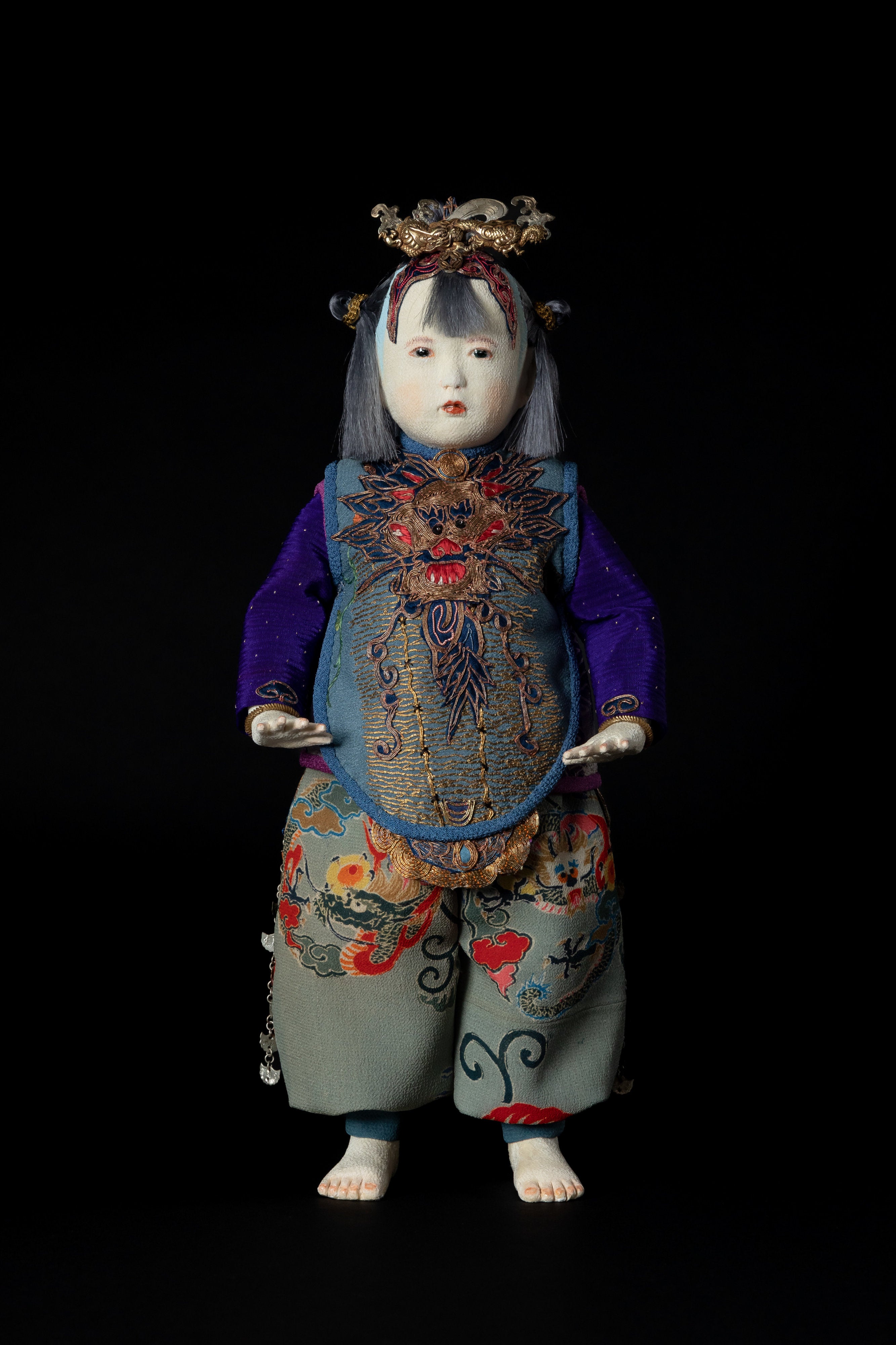 成田順子作　「福とら」　寅・虎、　干支　人形　古美術　ヴィンテージ 成田順子作「福とら」寅・虎、干支人形古美術ヴィンテージ